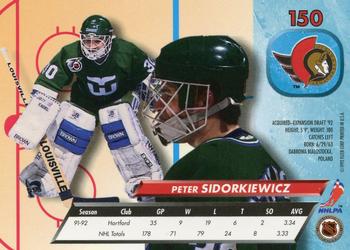 1992-93 Ultra #150 Peter Sidorkiewicz Back