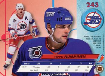 1992-93 Ultra #243 Teppo Numminen Back