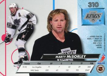 1992-93 Ultra #310 Marty McSorley Back