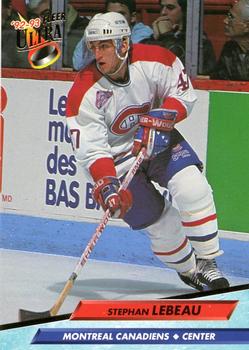 1992-93 Ultra #329 Stephan Lebeau Front