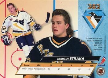 1992-93 Ultra #382 Martin Straka Back