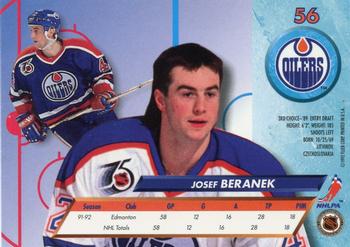 1992-93 Ultra #56 Josef Beranek Back