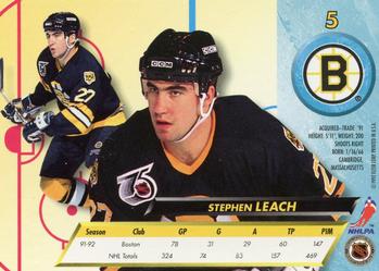 1992-93 Ultra #5 Stephen Leach Back