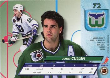 1992-93 Ultra #72 John Cullen Back