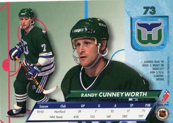 1992-93 Ultra #73 Randy Cunneyworth Back