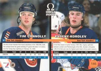 1999-00 Pacific Omega - Copper #146 Tim Connolly / Evgeny Korolev Back