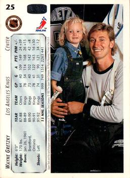 1992-93 Upper Deck #25 Wayne Gretzky Back
