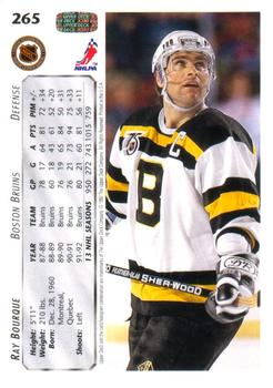 1992-93 Upper Deck #265 Ray Bourque Back