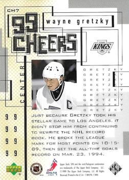 1999-00 SPx - 99 Cheers #CH7 Wayne Gretzky Back