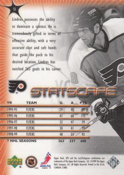 1999-00 SPx - Starscape #S5 Eric Lindros Back