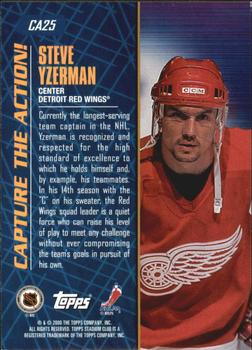 1999-00 Stadium Club - Capture the Action #CA25 Steve Yzerman Back