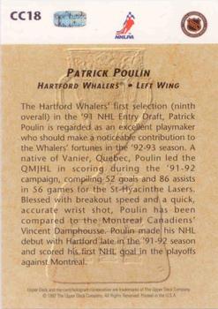 1992-93 Upper Deck - Calder Candidates #CC18 Patrick Poulin Back