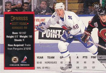 1993-94 Donruss #284 Scott Young Back