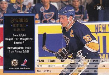 1993-94 Donruss #286 Brett Hull Back