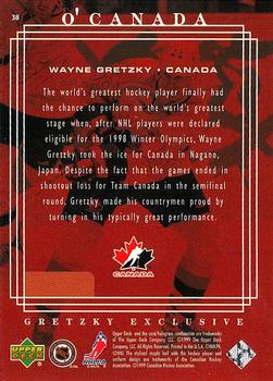 1999-00 Upper Deck - Gretzky Exclusive #38 Wayne Gretzky Back