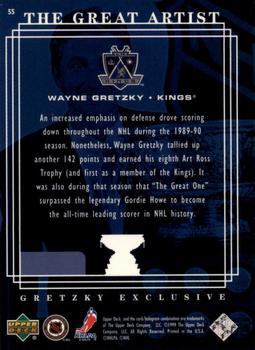 1999-00 Upper Deck - Gretzky Exclusive #55 Wayne Gretzky Back