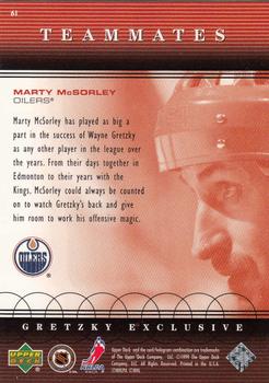 1999-00 Upper Deck - Gretzky Exclusive #61 Marty McSorley Back