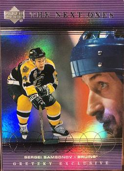 1999-00 Upper Deck - Gretzky Exclusives Gold #79 Wayne Gretzky / Sergei Samsonov Front