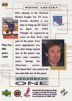 1999-00 Upper Deck MVP - Legendary One #LO10 Wayne Gretzky Back