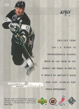 1999-00 Upper Deck Ovation - Center Stage #CS3 Wayne Gretzky Back