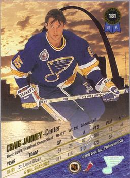 1993-94 Leaf #181 Craig Janney Back