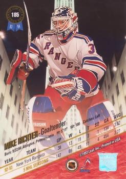 1993-94 Leaf #185 Mike Richter Back