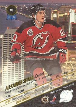 1993-94 Leaf #35 Alexander Semak Back