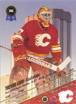 1993-94 Leaf #385 Trevor Kidd Back