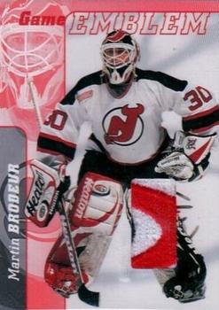 2000-01 Be a Player Signature Series - Jersey Emblems #E-25 Martin Brodeur Front