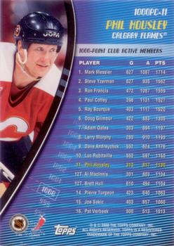2000-01 O-Pee-Chee - 1000-Point Club #1000PC-11 Phil Housley Back