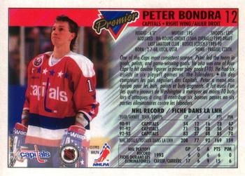 1993-94 O-Pee-Chee Premier #12 Peter Bondra Back