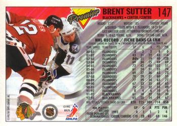 1993-94 O-Pee-Chee Premier #147 Brent Sutter Back
