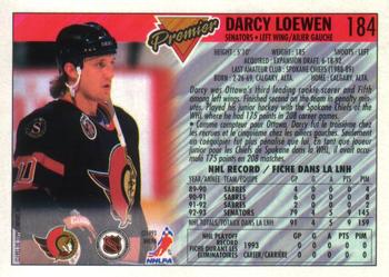 1993-94 O-Pee-Chee Premier #184 Darcy Loewen Back
