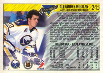 1993-94 O-Pee-Chee Premier #245 Alexander Mogilny Back