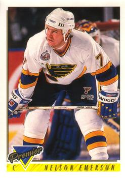 1993-94 O-Pee-Chee Premier #35 Nelson Emerson Front