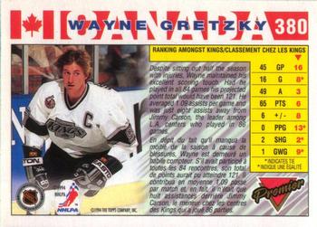 1993-94 O-Pee-Chee Premier #380 Wayne Gretzky Back