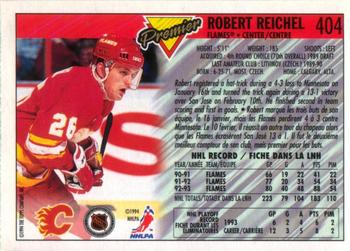 1993-94 O-Pee-Chee Premier #404 Robert Reichel Back
