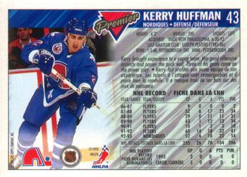 1993-94 O-Pee-Chee Premier #43 Kerry Huffman Back