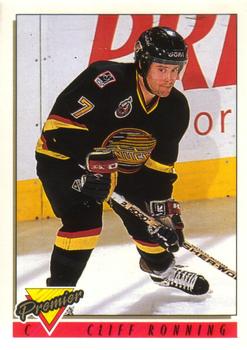 1993-94 O-Pee-Chee Premier #81 Cliff Ronning Front