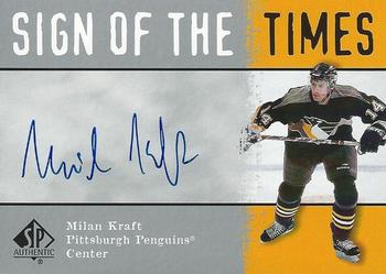 2000-01 SP Authentic - Sign of the Times #MK Milan Kraft Front