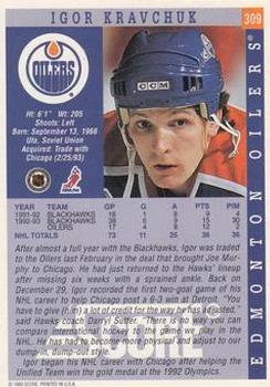 1993-94 Score #309 Igor Kravchuk Back