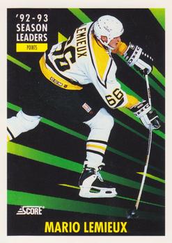 1993-94 Score #479 Mario Lemieux Front
