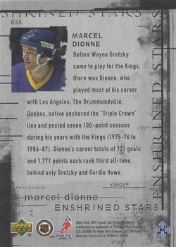 2000-01 Upper Deck Legends - Enshrined Stars #ES5 Marcel Dionne Back