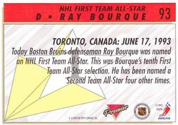 1993-94 Topps Premier #93 Ray Bourque Back