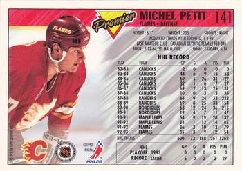 1993-94 Topps Premier #141 Michel Petit Back