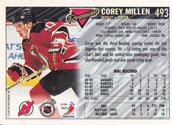 1993-94 Topps Premier #493 Corey Millen Back