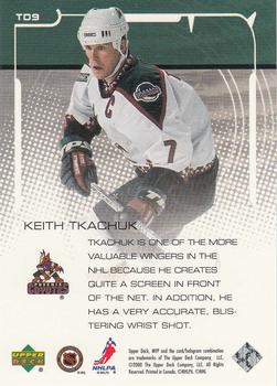 2000-01 Upper Deck MVP - Top Draws #TD9 Keith Tkachuk Back