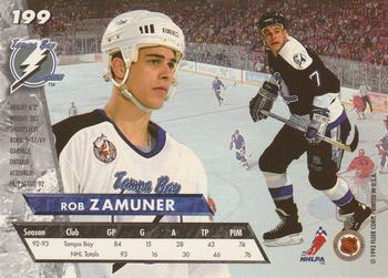 1993-94 Ultra #199 Rob Zamuner Back