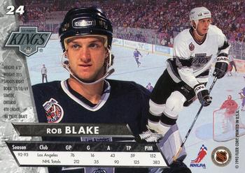 1993-94 Ultra #24 Rob Blake Back