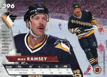 1993-94 Ultra #396 Mike Ramsey Back